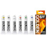 Golden heavy body intro set of 6 acrylic paints 22 ml