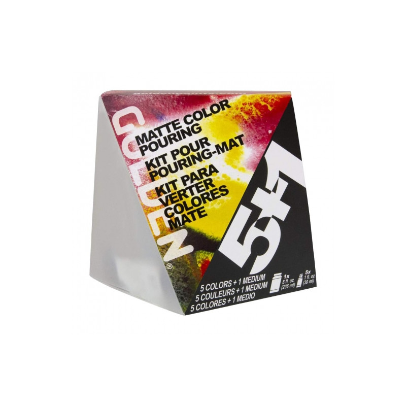 Golden pouring set matte 5+1