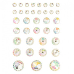 Dp Craft Self-adhesive iridescent crystals 40 pcs