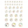 Dp Craft Self-adhesive iridescent crystals 40 pcs