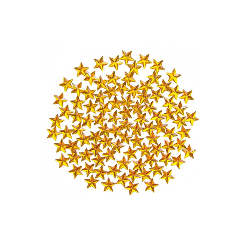 DP Craft crystals gold stars 100pcs