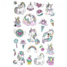 DP Craft unicorns metallic 3D stickers 23pcs