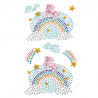 DP craft stickers rhinestones unicorn rainbow