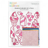 Dp Craft diy foam stickers in ice cream with foil 10 pcs