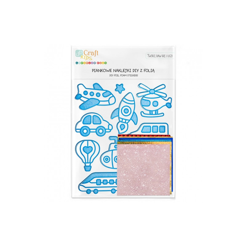 Dp Craft foam diy stickers in vehicles with foil 10 pcs