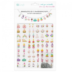 Dp Craft diy bracelets with puffy rainbow pendants