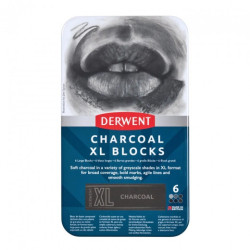 Derwent charcoal stick XL shades of gray set of 6 pcs