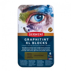 Derwent graphitint w sztyfcie XL zestaw 6szt - sklep plastyczny - szał