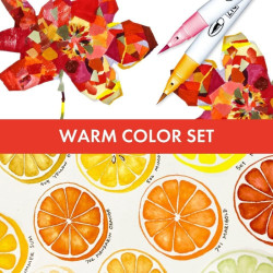 Kuretake Zig clean colour c 30 set of 30 pens in warm colours