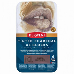Derwent set of 6 charcoals in XL stick - art store - craze for pl.