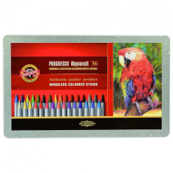 Koh-i-noor progresso aquarell kredki akwarelowe 36szt metalowa kasetka