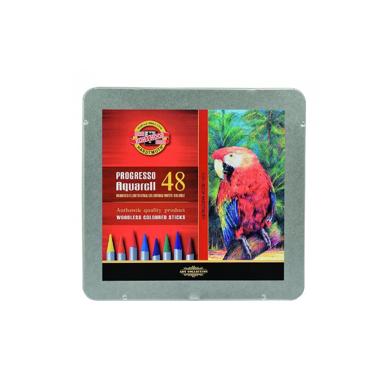 Koh-i-noor progresso aquarell kredki akwarelowe 48szt metalowa kasetka