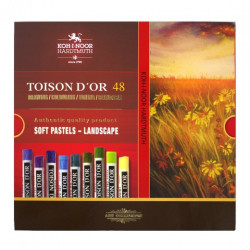 Koh-i-noor toison d'or krajobraz zestaw pasteli 48szt - sklep plastycz