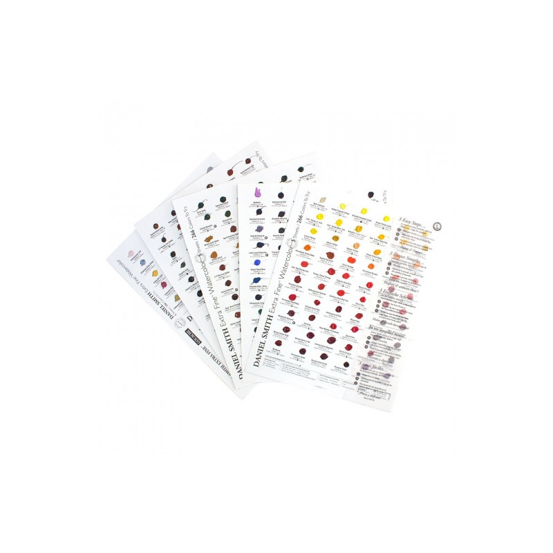 Daniel Smith extra fine watercolor sample 266 colors