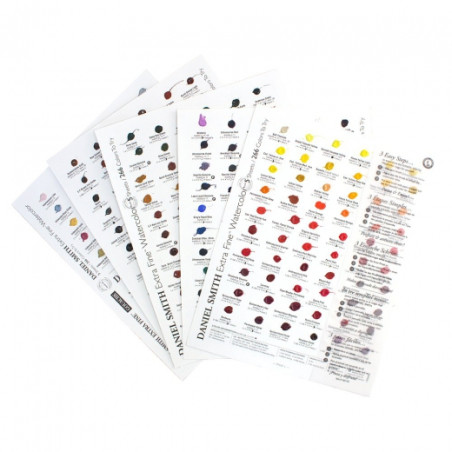 Daniel Smith extra fine watercolor sample 266 colors