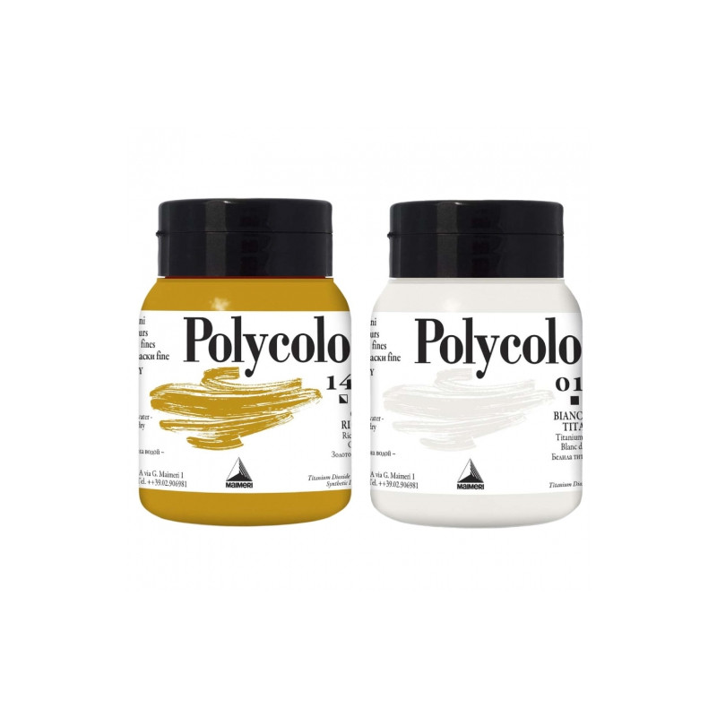Maimeri polycolor farby akrylowe 500 ml - sklep plastyczny - szał dla