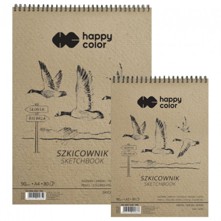 Happy Color spiral sketchbook 90g 80 sheets