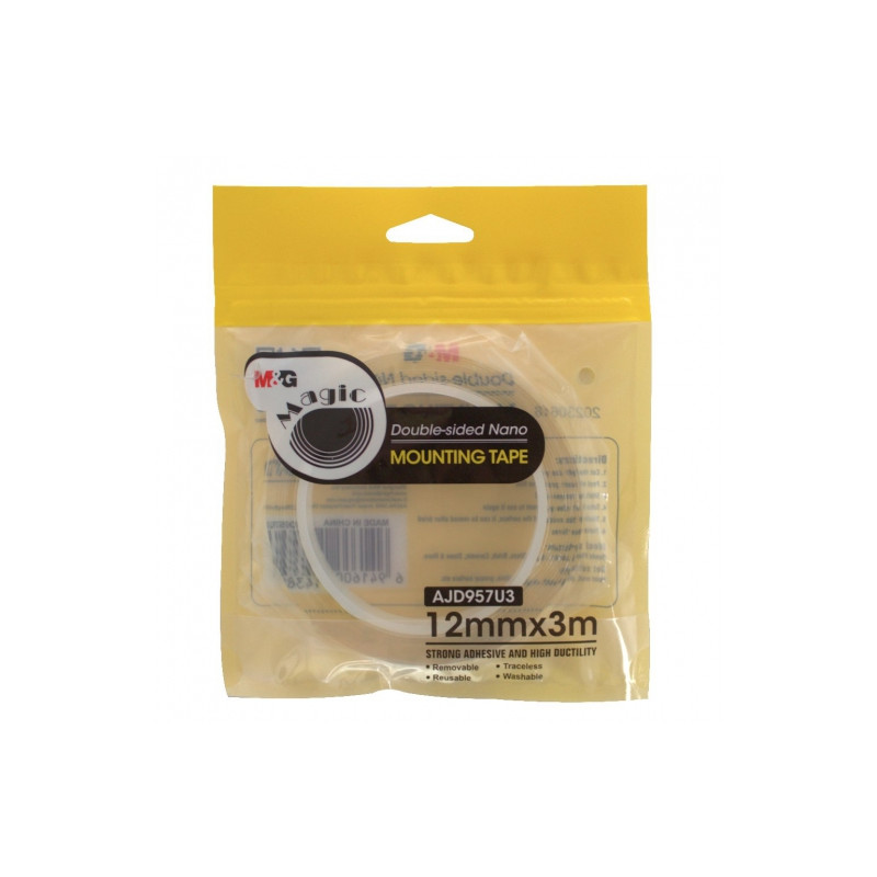 M&G nano tape transparent double-sided tape 3 m