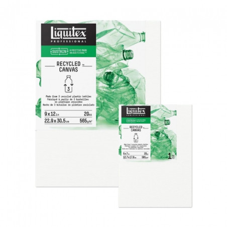 Liquitex canvases recycled from plastic bottles