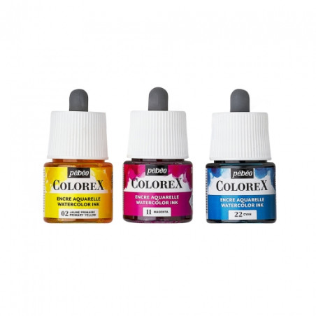 Pebeo Colorex watercolor ink with pipette 45ml