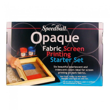 Speedball zestaw farb do sitodruku na ciemnych tkaninach 6x118ml - skl