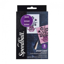 Speedball speedy carve basic set for linocut 5 pieces