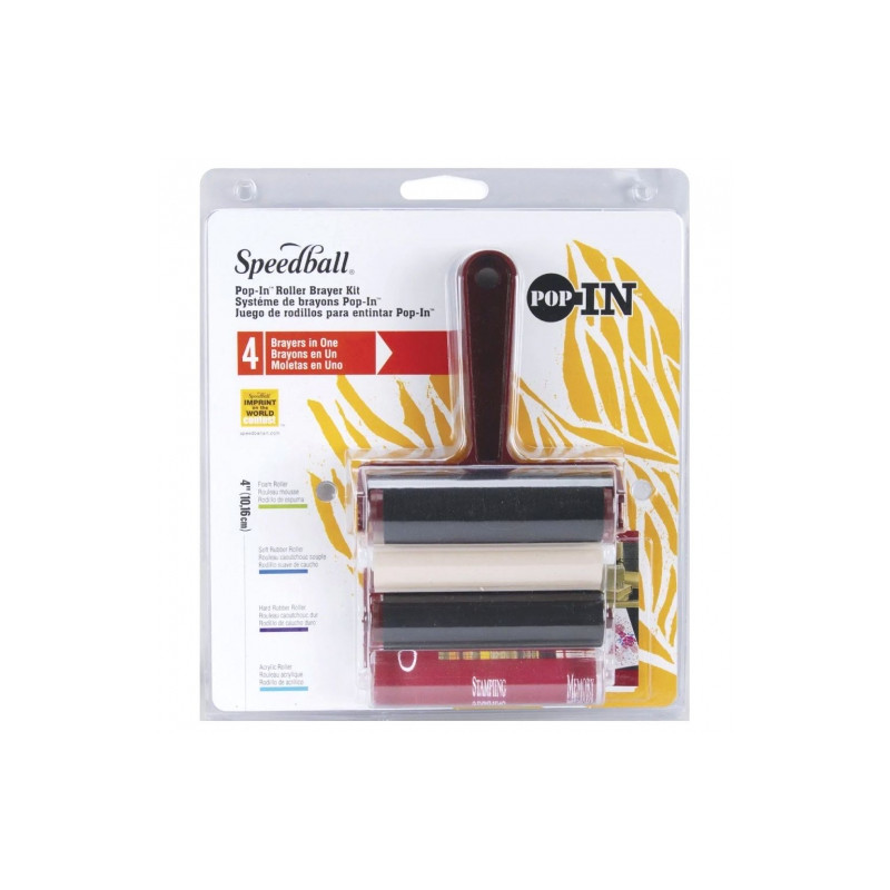 Speedball pop in set of 4 graphic rollers