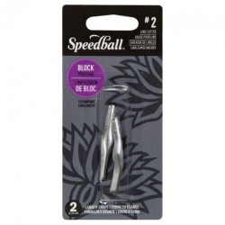 Speedball 2 linocut chisel blades #2 large V - art store