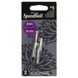 Speedball 2 blades for linocut chisels No. 5 large U - art store