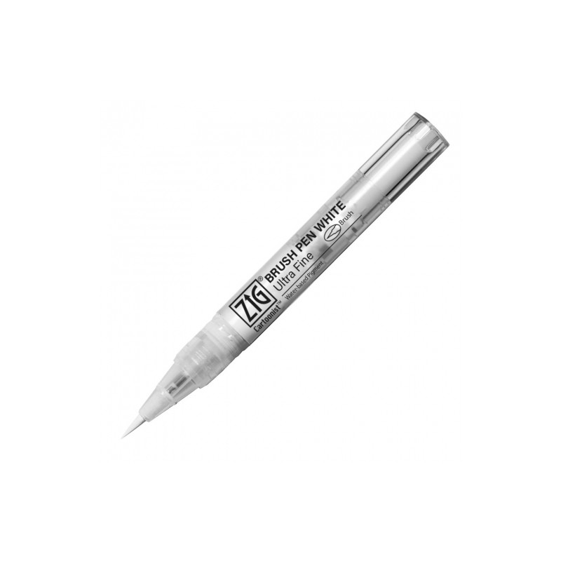Kuretake zig ultra fine white brush pen
