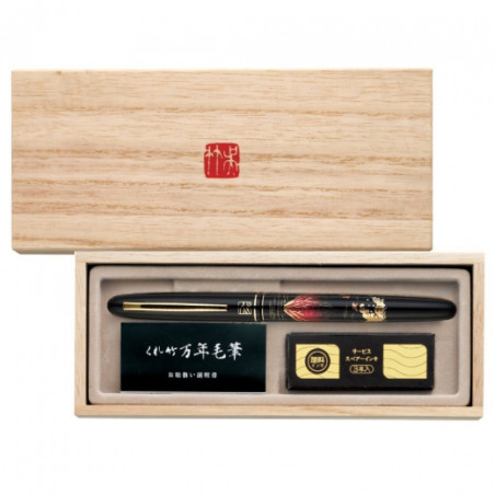 Kuretake mannen mouhitsu makie-monogatari akafuji pisak pędzelkowy - s