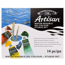 Winsor Newton artisan set of 10 oil paints 37 ml with accessories