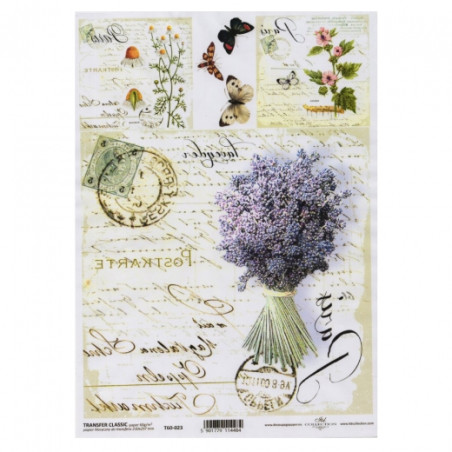 ITD transfer paper A4 023 flowers herbs