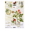 ITD transfer paper A4 027 flowers butterflies