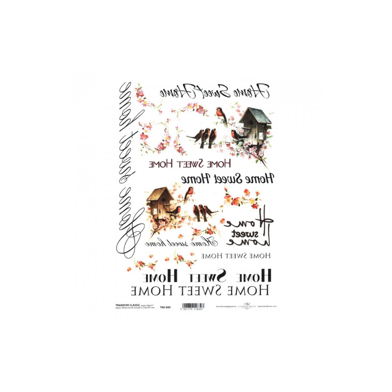 ITD transfer paper A4 040 sweet home