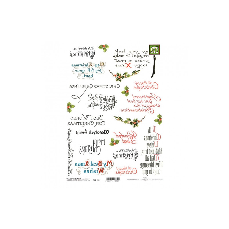 ITD transfer paper A4 042 Christmas