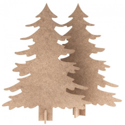 Dp Craft 2 mdf bases in the shape of Christmas trees