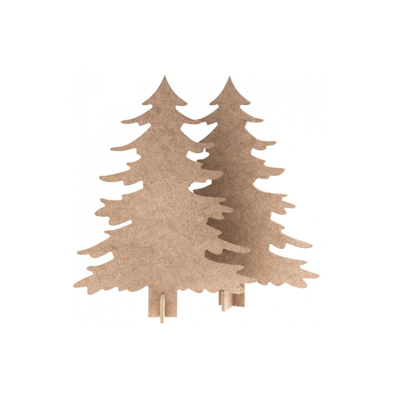 Dp Craft 2 mdf bases in the shape of Christmas trees