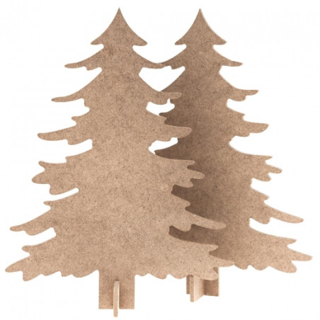 Dp Craft 2 mdf bases in the shape of Christmas trees