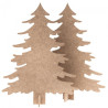 Dp Craft 2 mdf bases in the shape of Christmas trees