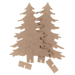 Dp Craft 2 mdf bases in the shape of Christmas trees