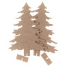 Dp Craft 2 mdf bases in the shape of Christmas trees