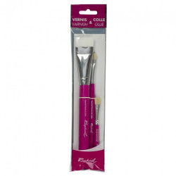 Raphael varnish & glue set of 3 brushes for varnish and glue