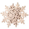 Dp Craft 2 wooden bases in the shape of snowflakes