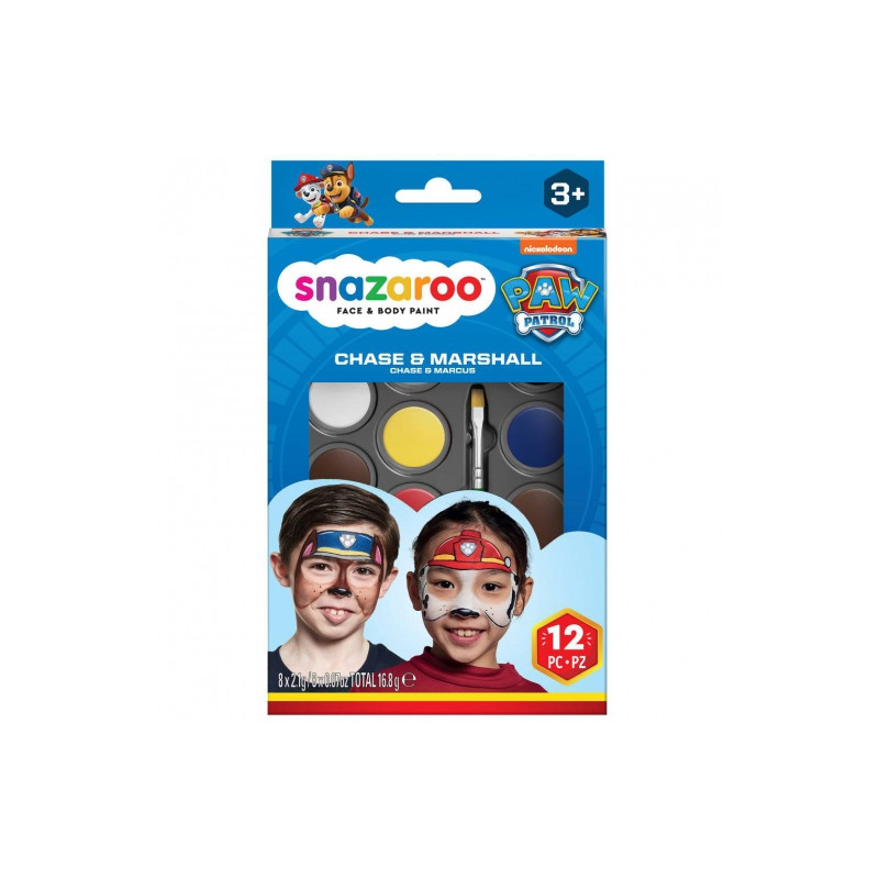 Snazaroo skye & rubble psi patrol zestaw farb - sklep plastyczny - sza