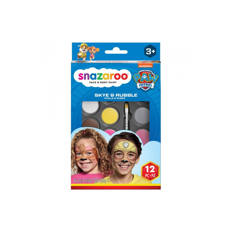 Snazaroo skye & rubble dog patrol paint set