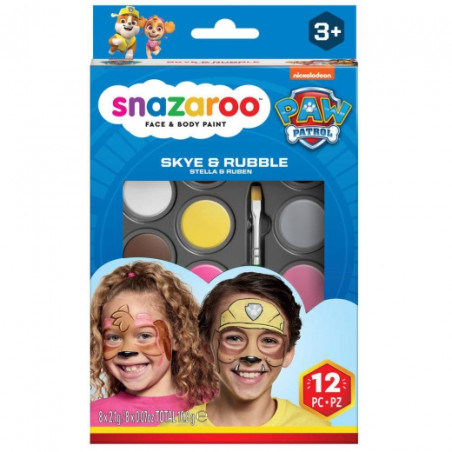 Snazaroo skye & rubble dog patrol paint set