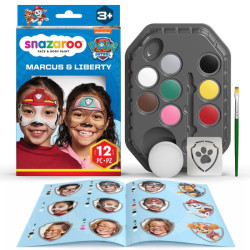 Snazaroo chase & marshall psi patrol zestaw farb - sklep plastyczny -