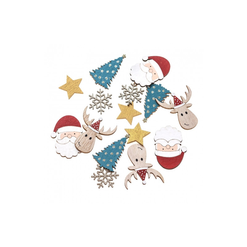 DP Craft Christmas wooden motifs 15 pcs