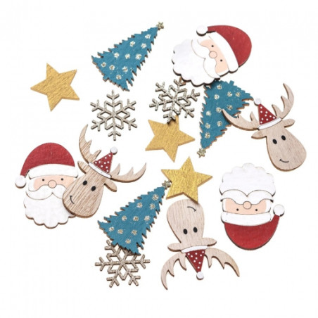 DP Craft Christmas wooden motifs 15 pcs
